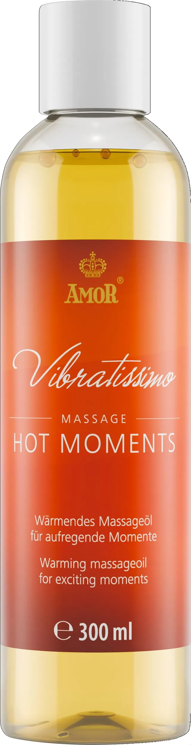 Vibratissimo Hot Moments Massageöl 300 ml mit Wärme-Effekt