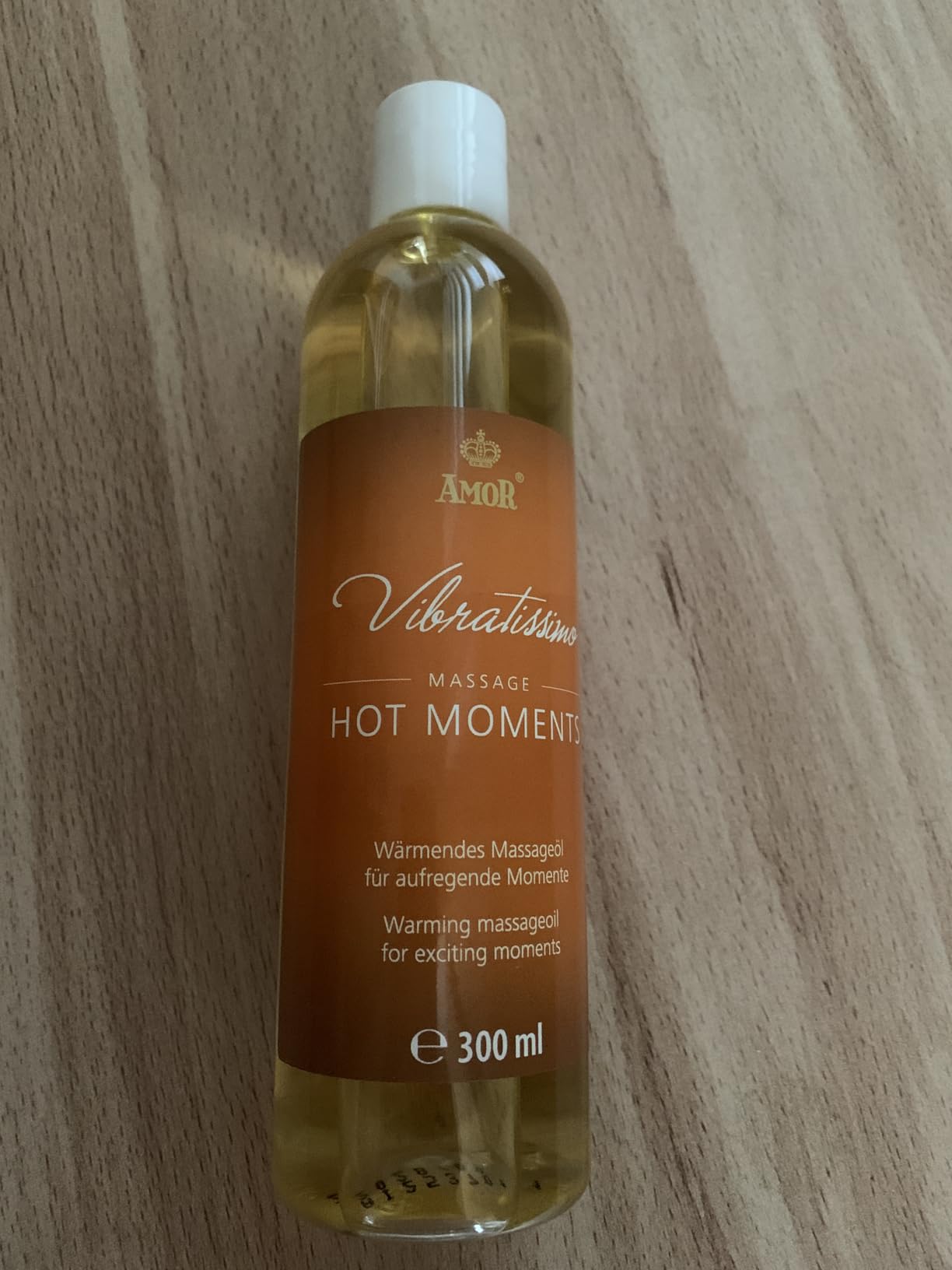 Vibratissimo Hot Moments Massageöl 300 ml mit Wärme-Effekt