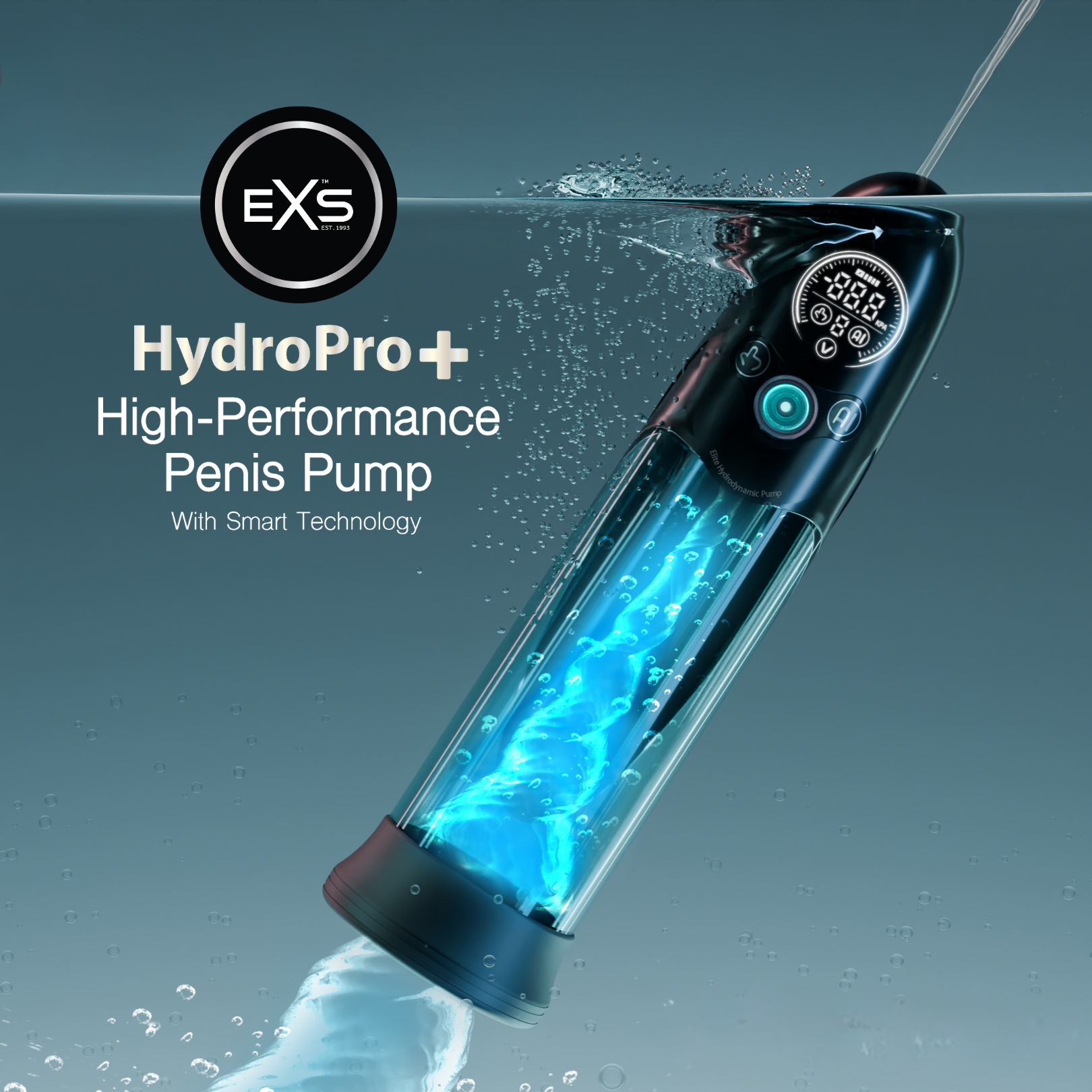 EXS Hydro Pro+ Penispumpe elektrisch wasserdicht